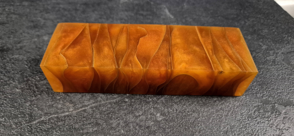 Orange Brass Mesh Stripes